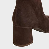 Aline - Bottines en daim à talon