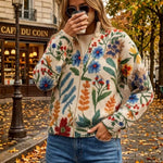Birgit - gilet avec motif floral botanique, autre vue