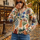 Birgit - gilet avec motif floral botanique, autre vue