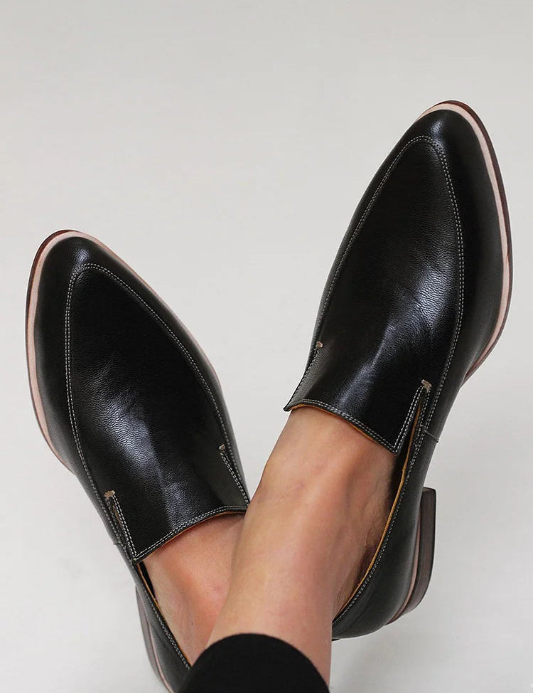 Zofia™ | Mocassin Patchwork Noir