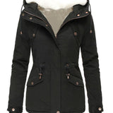 Claire Veste d’Hiver Femme – Manteau Chaud Imperméable avec Capuche & Doublure Douce