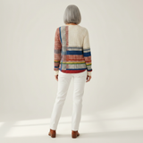 Fabienne - Pull à rayures et aplats de couleur - autre vue