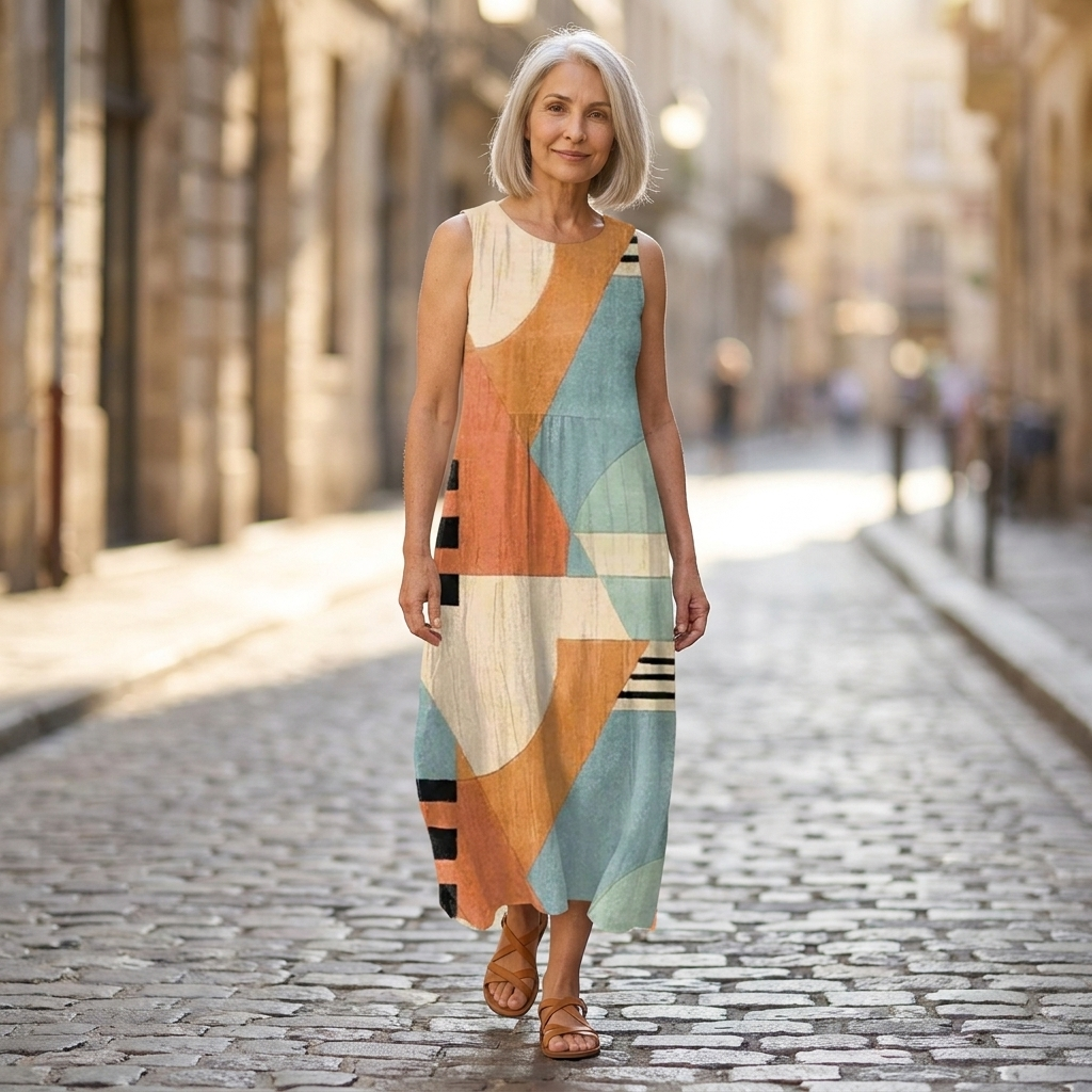 Iris - robe fluide et confortable pour femme, tenue confortable au quotidien