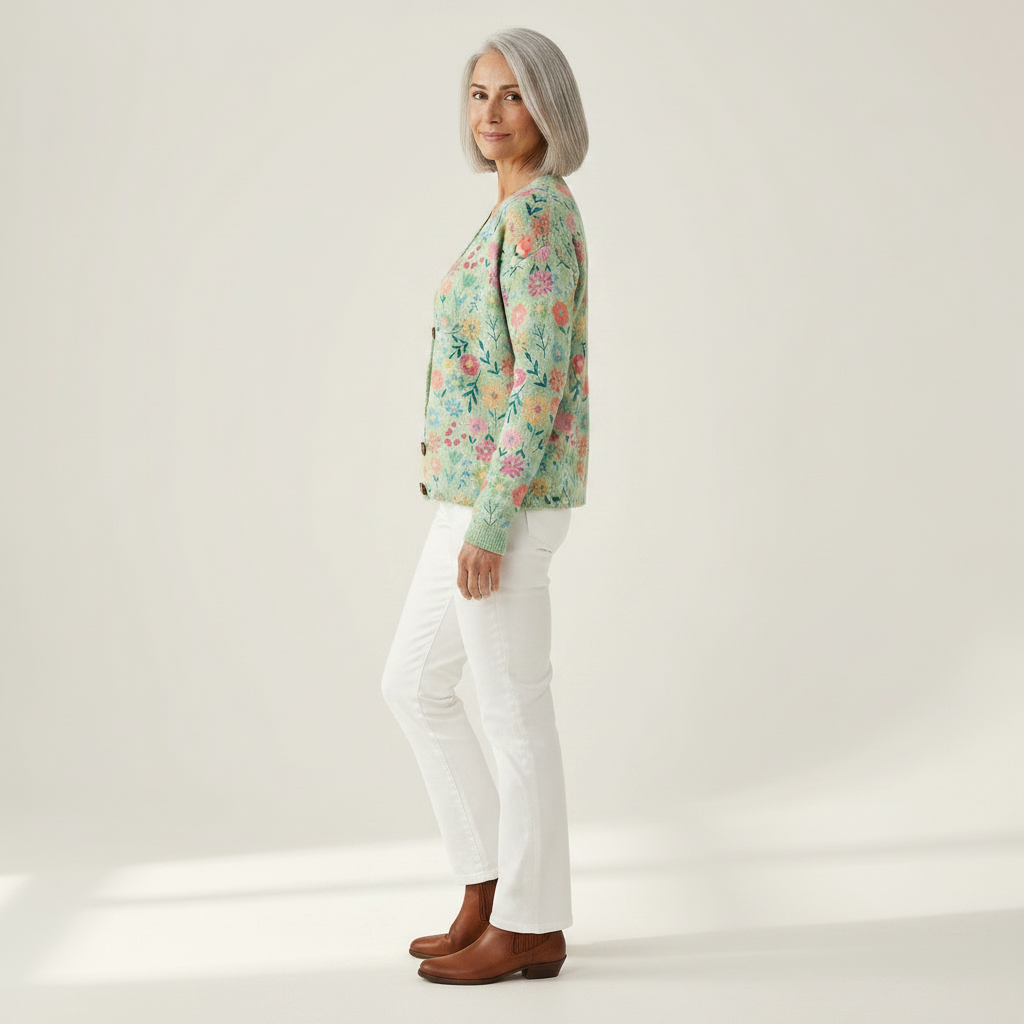 Marisol | Cardigan vintage pour femme - vue de profil