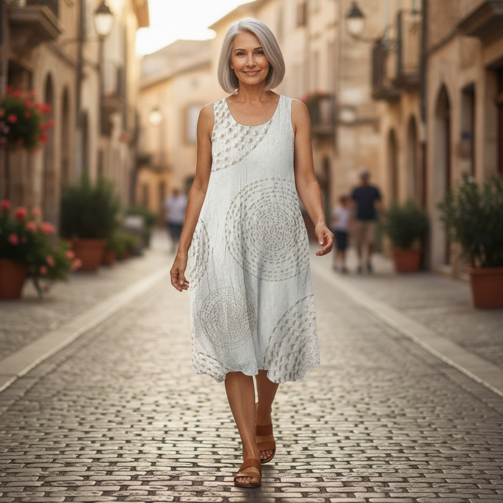 Axelle - robe fluide et confortable pour femme, tenue confortable au quotidien