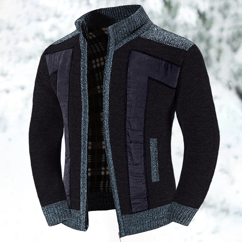 Thom Gilet Zippé Homme – Couche en Maille Douce et Chaude avec Coupe Moderne & Confort Isolant Léger