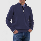 Reno Pull Homme Half-Zip – Coupe Regular Chaude avec Col Montant Structuré