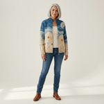 Renate | Gilet avec motif de pissenlit - vue de face