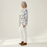Merivelle | Cardigan en maille vintage pour femme - vue de profil