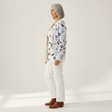 Merivelle | Cardigan en maille vintage pour femme - vue de profil