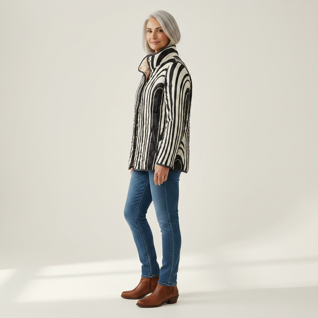 Flavie – Veste isolante - vue de profil