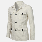 Vince Veste Homme Élégante – Style Classique avec Multiples Poches & Fermeture à Boutons