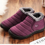 Nhovi Snowy Slips Homme Lunero Eindhoven – Chaussures d’Hiver Imperméables et Chaudes à Enfiler