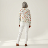 Celvianne | Cardigan en maille vintage pour femme - vue de dos