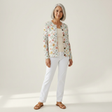 Celvianne | Cardigan en maille vintage pour femme - vue de face