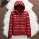 Lucile - Veste mi-saison rouge foncé