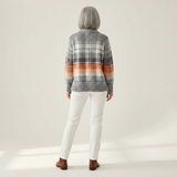 Marlène | Gilet en tricot à motif ombré chaud - vue de dos