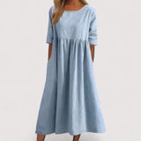 Selina™ | Robe en coton flatteuse