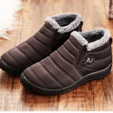 Nhovi Snowy Slips Homme Lunero Eindhoven – Chaussures d’Hiver Imperméables et Chaudes à Enfiler