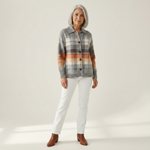 Marlène | Gilet en tricot à motif ombré chaud - vue de face