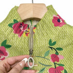 Elke - gilet vert avec motif floral, autre vue