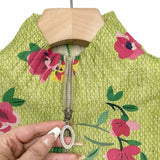 Elke - gilet vert avec motif floral, autre vue