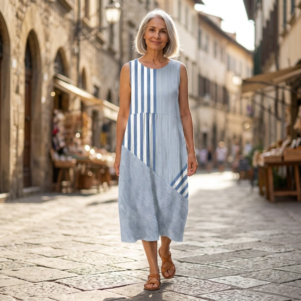 Agathe - robe fluide et confortable pour femme, tenue confortable au quotidien