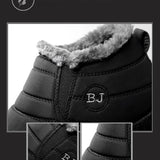 Nhovi Snowy Slips Homme Lunero Eindhoven – Chaussures d’Hiver Imperméables et Chaudes à Enfiler