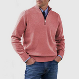 Brad Pull Quarter-Zip Homme – Tricot Doux Respirant avec Col Zippé & Coupe Regular