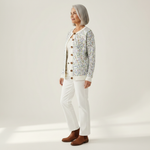 Soraya | Cardigan en maille vintage pour femme - vue de profil