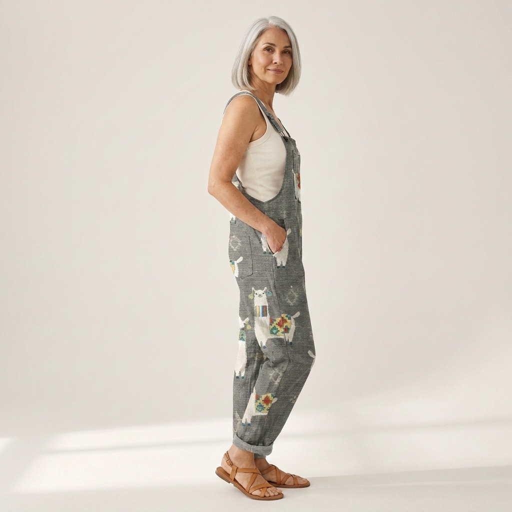 Joséphine - salopette imprimée pour femme, coupe décontractée