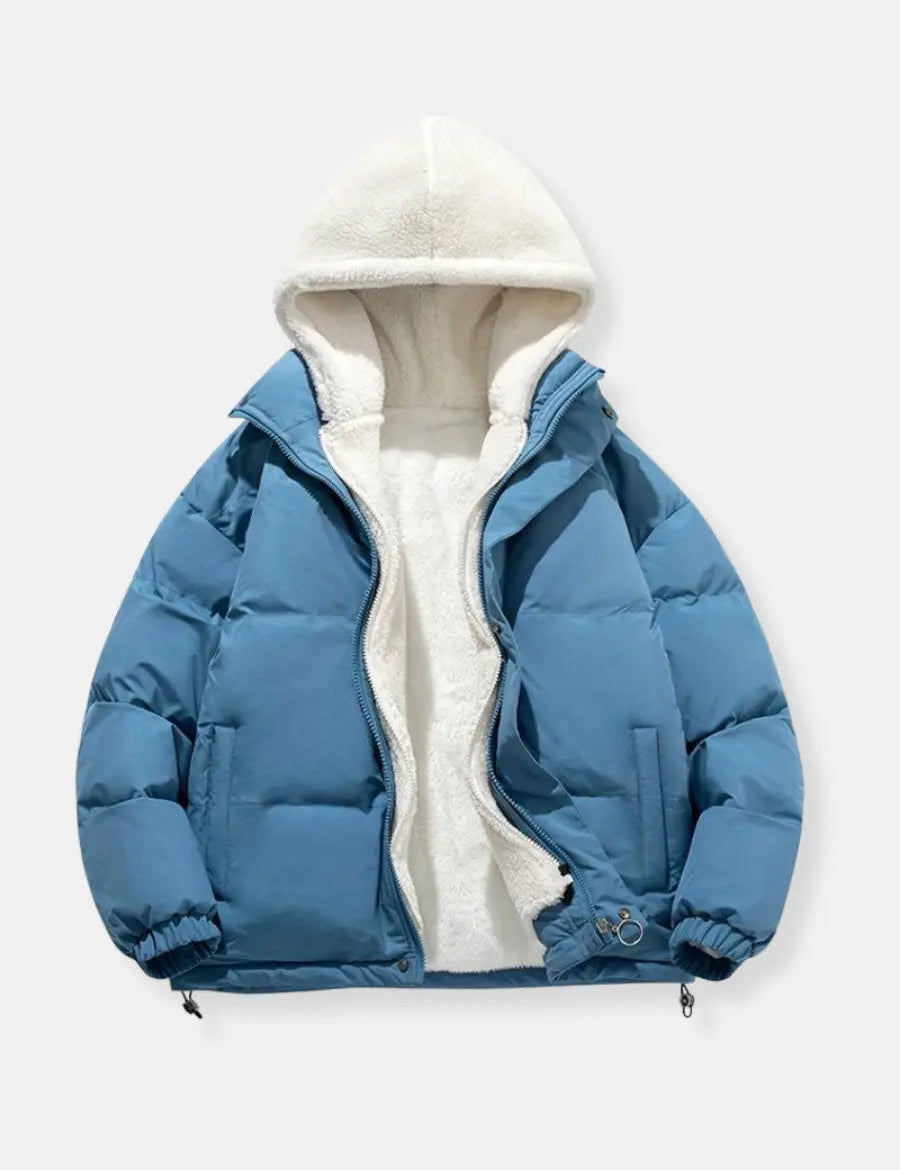 Aris Manteau d’Hiver Homme – Veste Matelassée Chaude avec Col Haut & Coupe Moderne