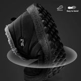 Nhovi Snowy Slips Homme Lunero Eindhoven – Chaussures d’Hiver Imperméables et Chaudes à Enfiler