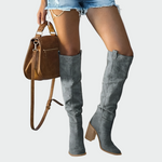Madeleine - Bottes orthopédiques en cuir jusqu'aux genoux