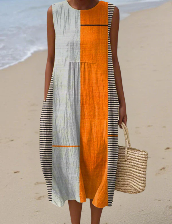 May - robe fluide et confortable pour femme, longueur midi
