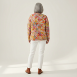 Aveline | Cardigan en maille vintage pour femme - vue de dos