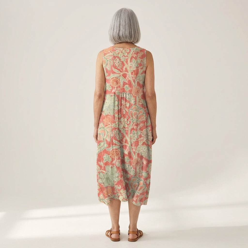 Raya - robe fluide et confortable pour femme, portée en tenue d’été