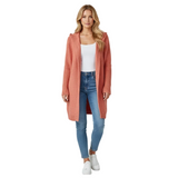 Angelie Cardigan Hoodie Oversize Femme – Gilet en Maille Douce avec Capuche et Manches Chauve-souris