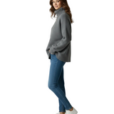 Hosea Pull Col Roulé Femme Oversize – Tricot Chaud en Laine Mélangée Douce