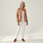 Aveline | Cardigan en maille vintage pour femme - vue de face