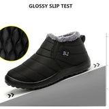 Nhovi Snowy Slips Homme Lunero Eindhoven – Chaussures d’Hiver Imperméables et Chaudes à Enfiler