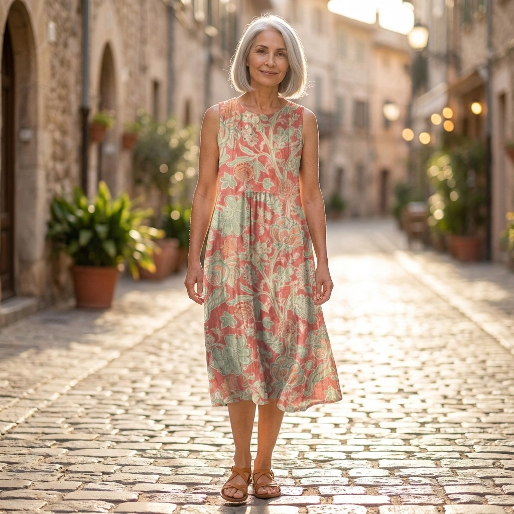 Raya - robe fluide et confortable pour femme, coupe ample et décontractée