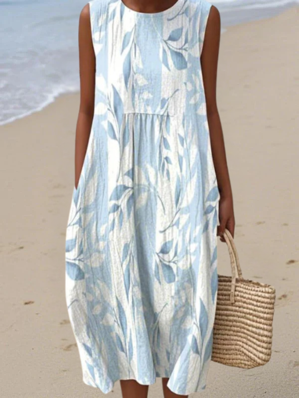 Joy - robe fluide et confortable pour femme, longueur midi