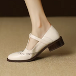 Sarah - chaussures Mary Jane, détail de la finition