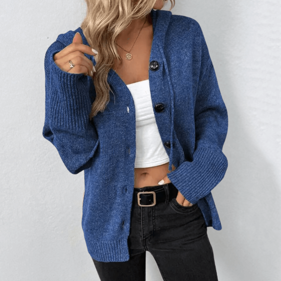 Tessia Gilet Femme Tricot Doux Ouvert – Coupe Décontractée & Style Hiver Élégant