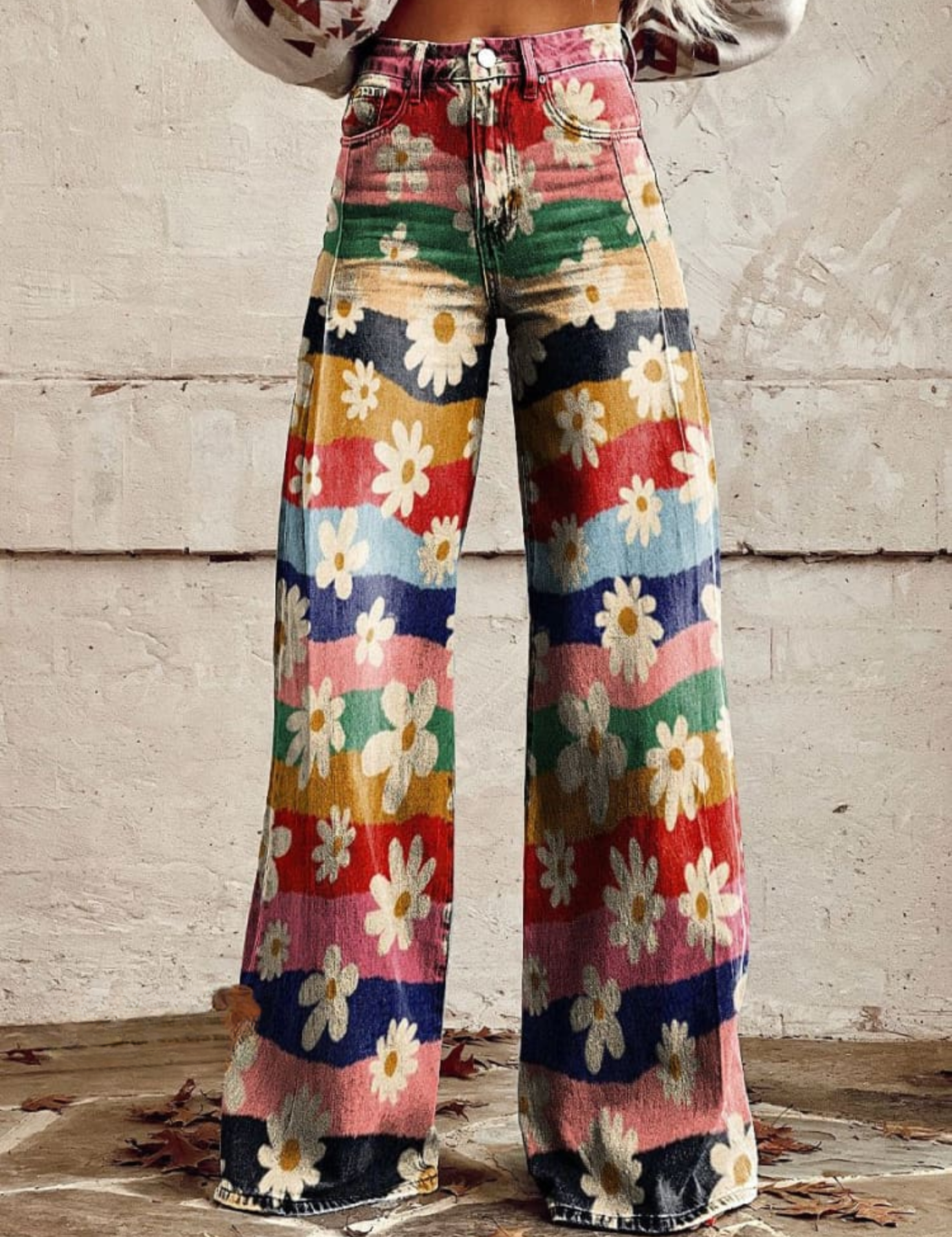 Léon - Pantalons Floraux Élégants