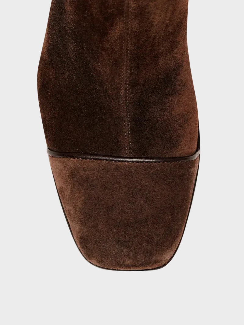 Aline - Bottines en daim à talon