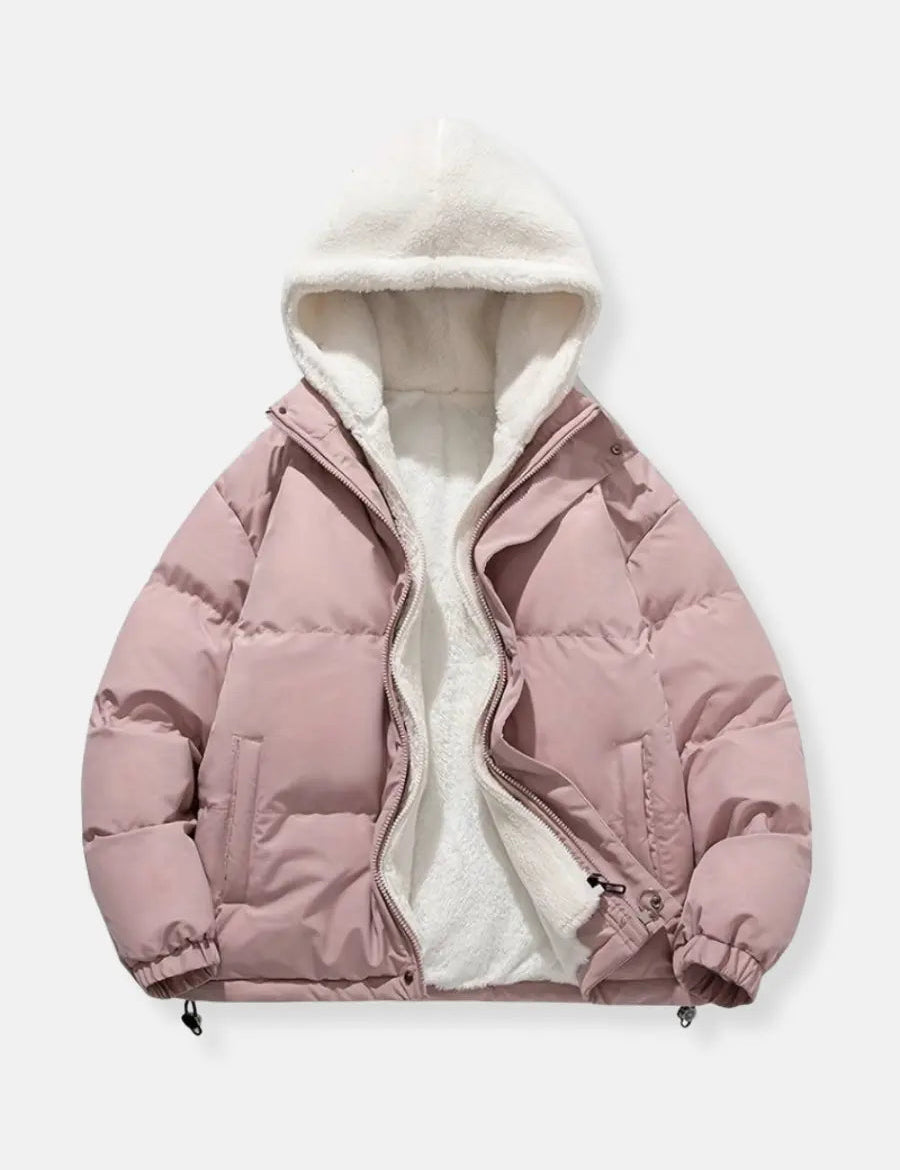 Simon Veste Hiver Homme – Doudoune Chaude avec Doublure Sherpa et Capuche Confortable