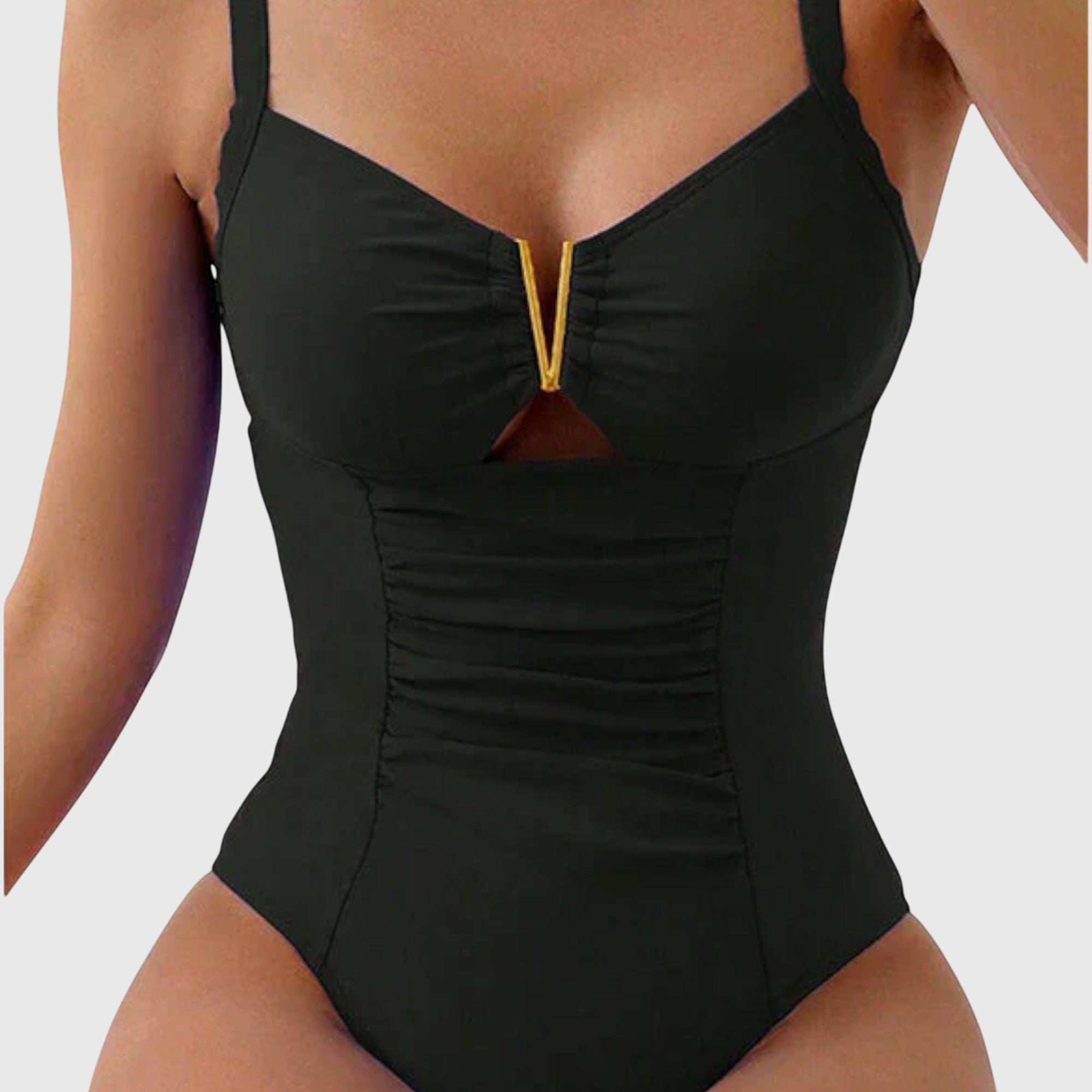 Cinzia - Maillot de bain avec décolleté en V - vue 3