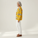 Evalisse | Cardigan en maille vintage pour femme - vue de profil